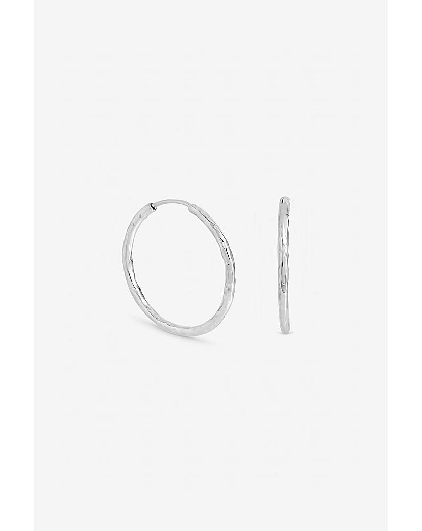 Silver Molten Small Sleeper Hoops