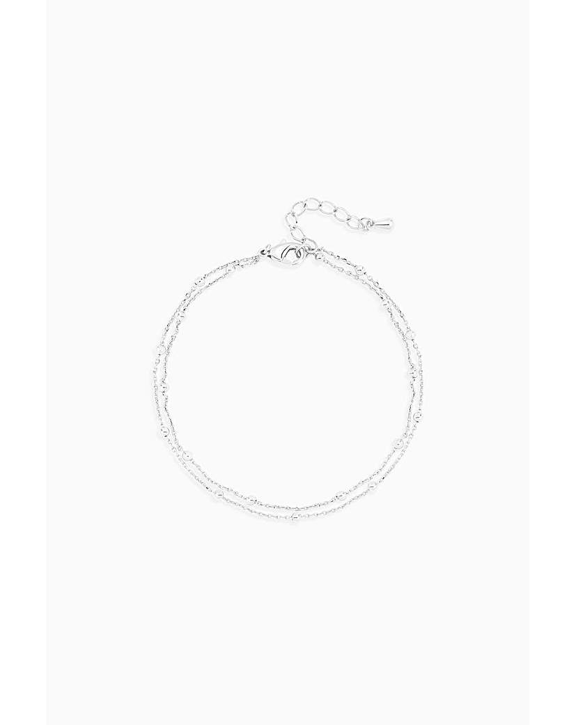 Silver Double Row Bracelet
