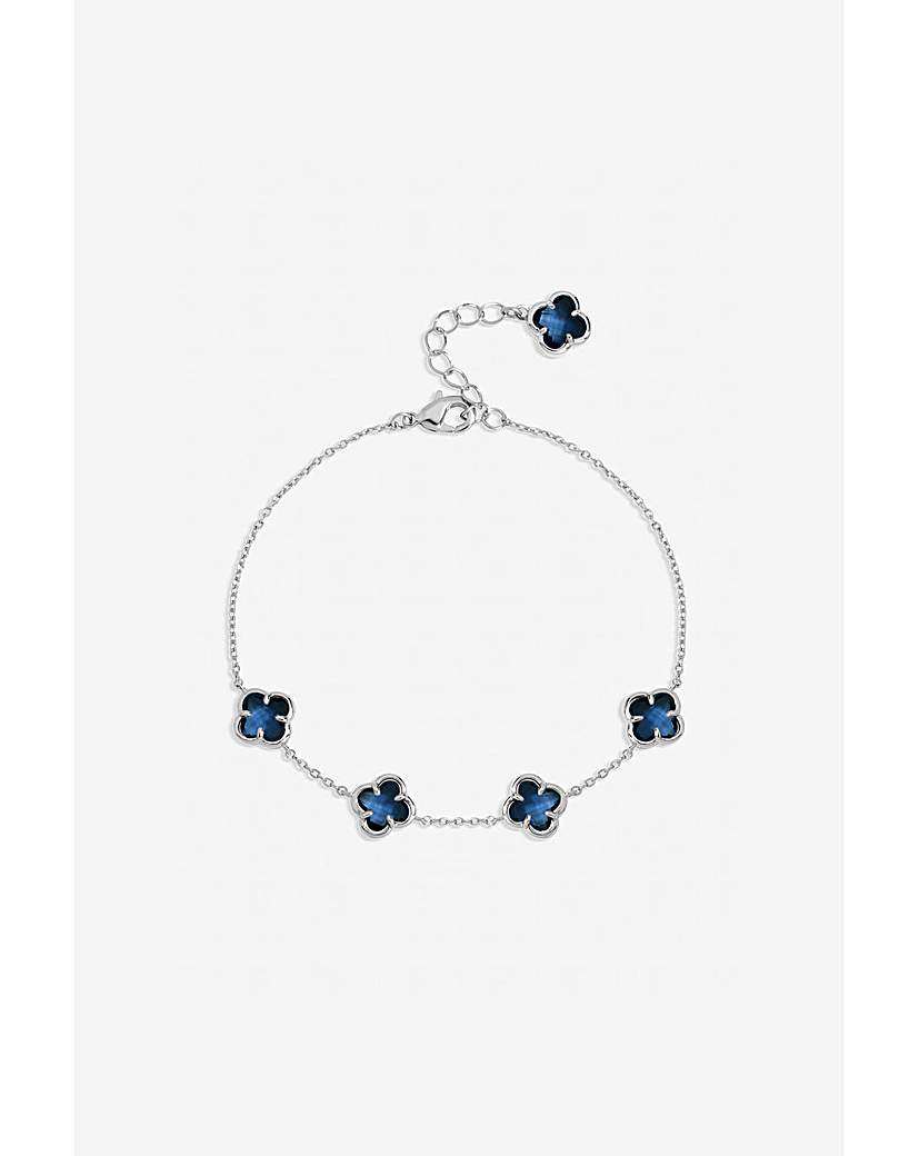 Sapphire Clover Bracelet