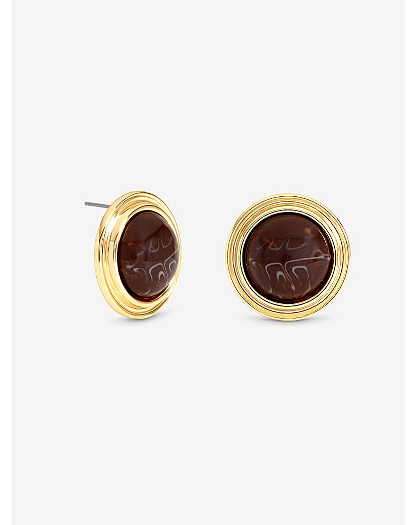 Gold Resin Studs