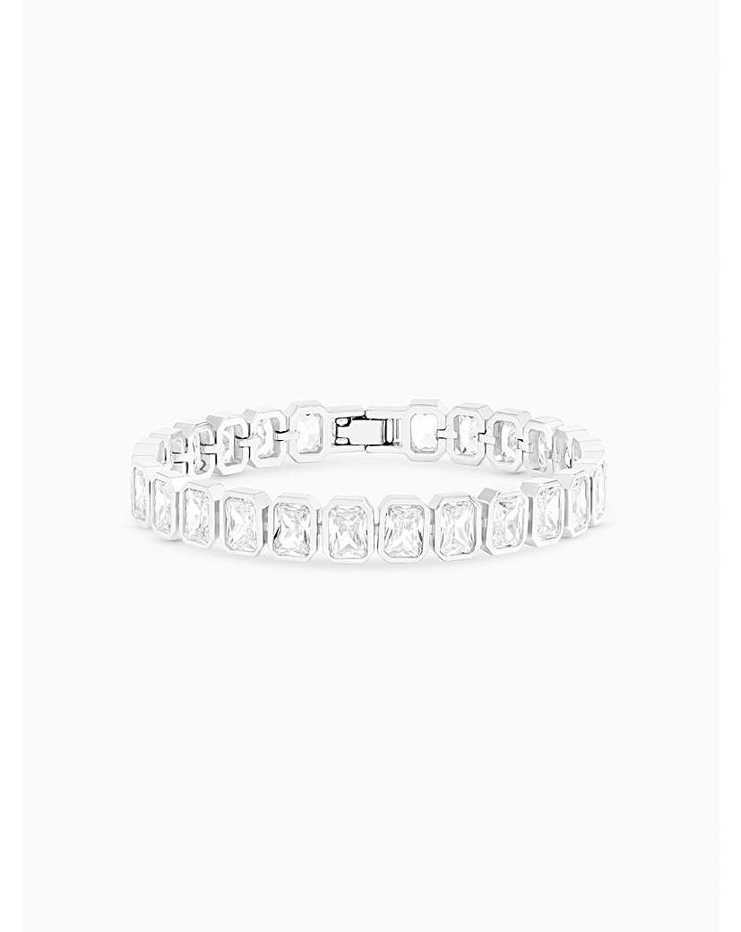 Rhodium Crystal Bracelet