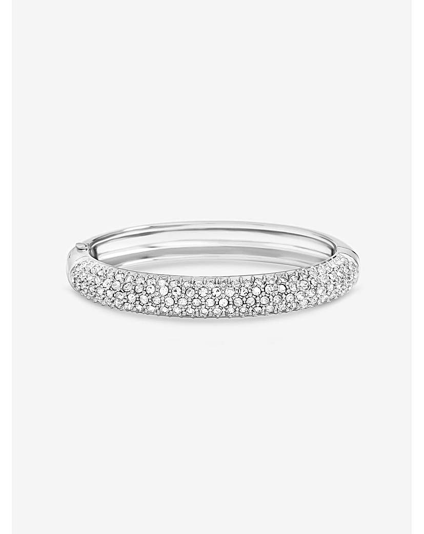 Rhodium Pave Bangle