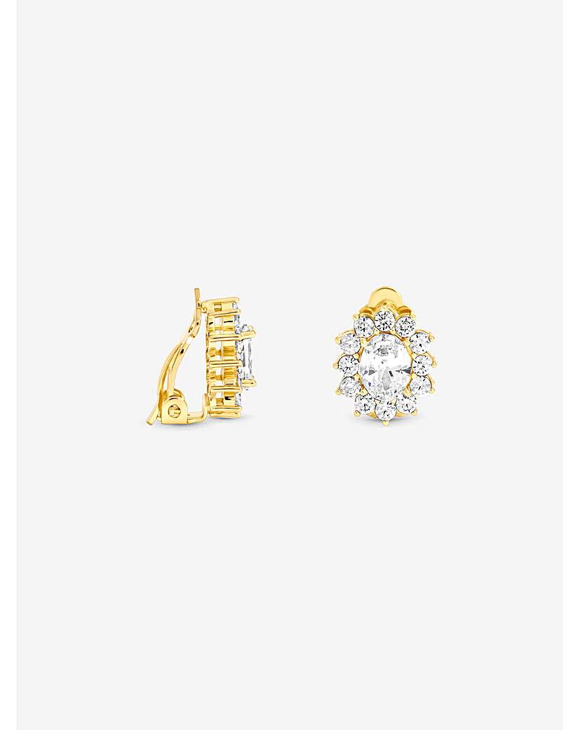 Gold & Crystal Vintage Halo Earrings