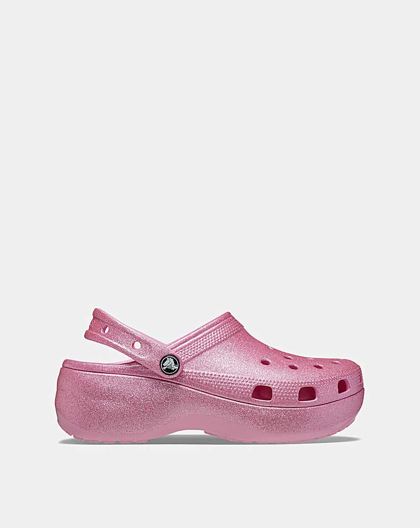 Crocs Classic Glitter Platform Clogs