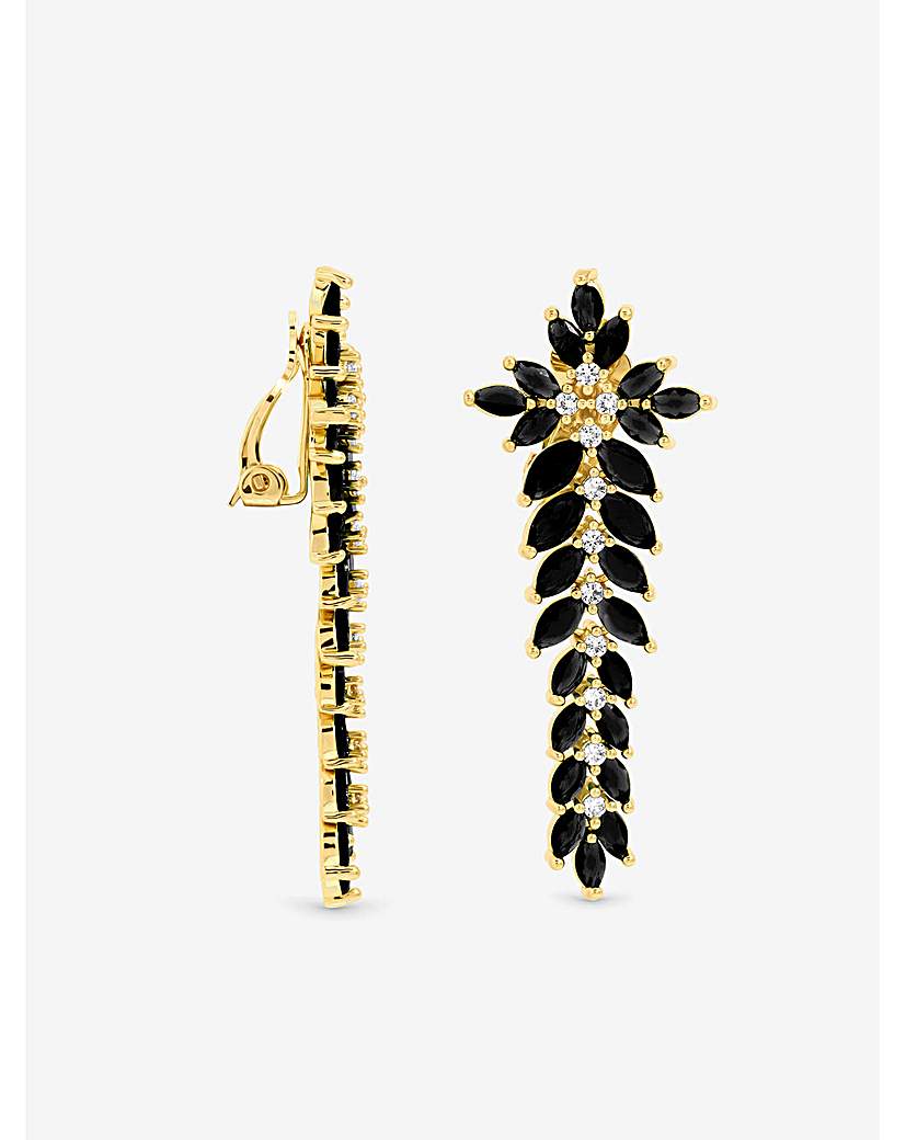 Silver & Jet Earrings