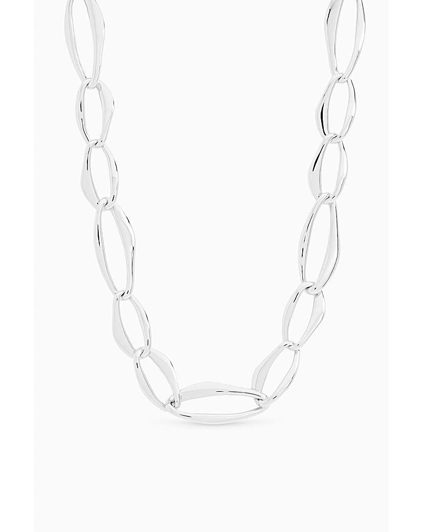 Silver Large Link Chain Necklace
