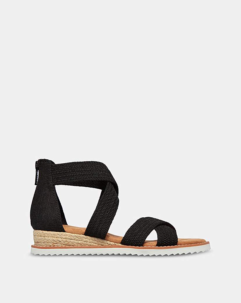 Skechers diamante wedge sandals deals