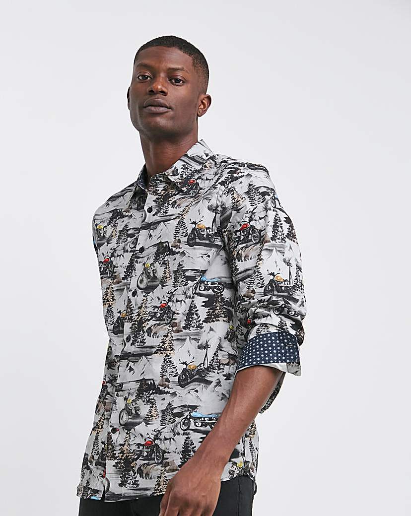 Joe Browns Biker Moose Christmas Shirt