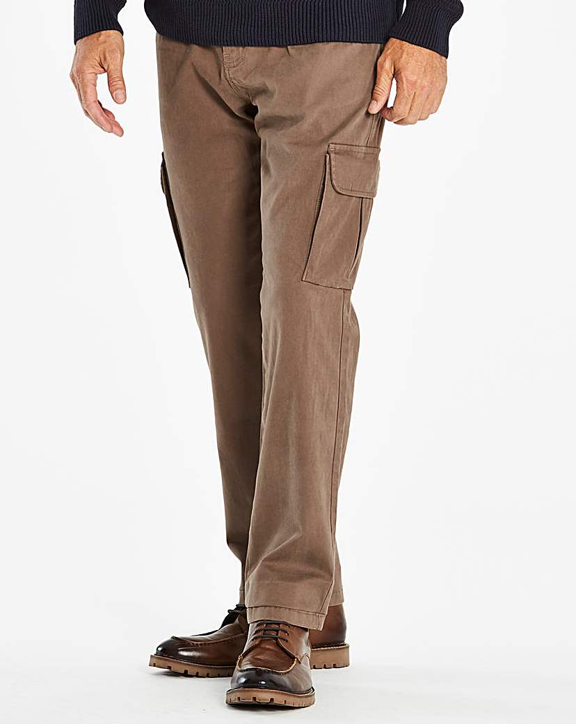 Image of Brown Cargo Trousers