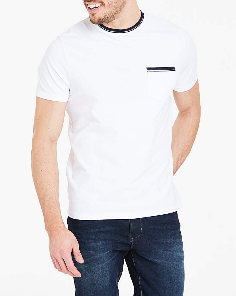 Image of White Short Sleeve Pocket Tee