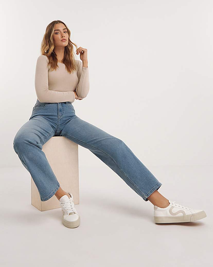 Light Blue 24/7 Dad Jeans