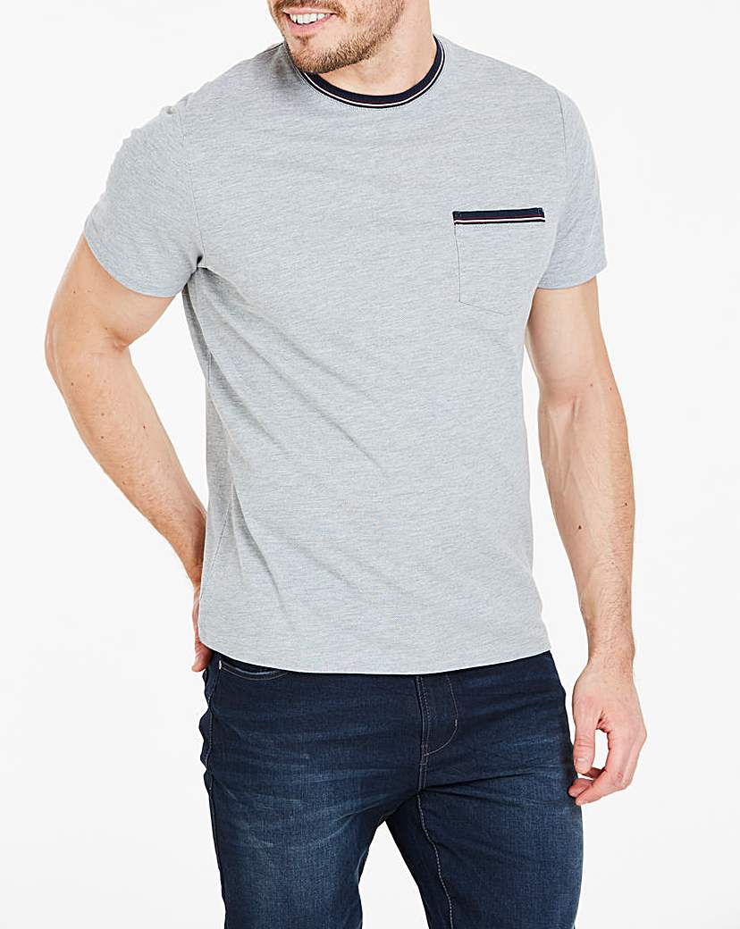 Image of Grey Short Sleeve Pocket Tee