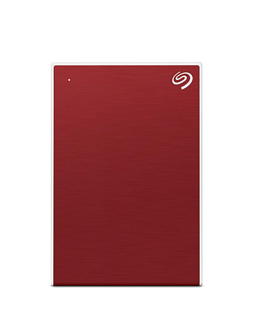Seagate One Touch 2TB Hard Drive - Red