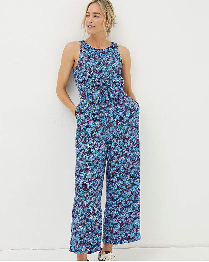 FatFace Haylie Ink Floral Jumpsuit