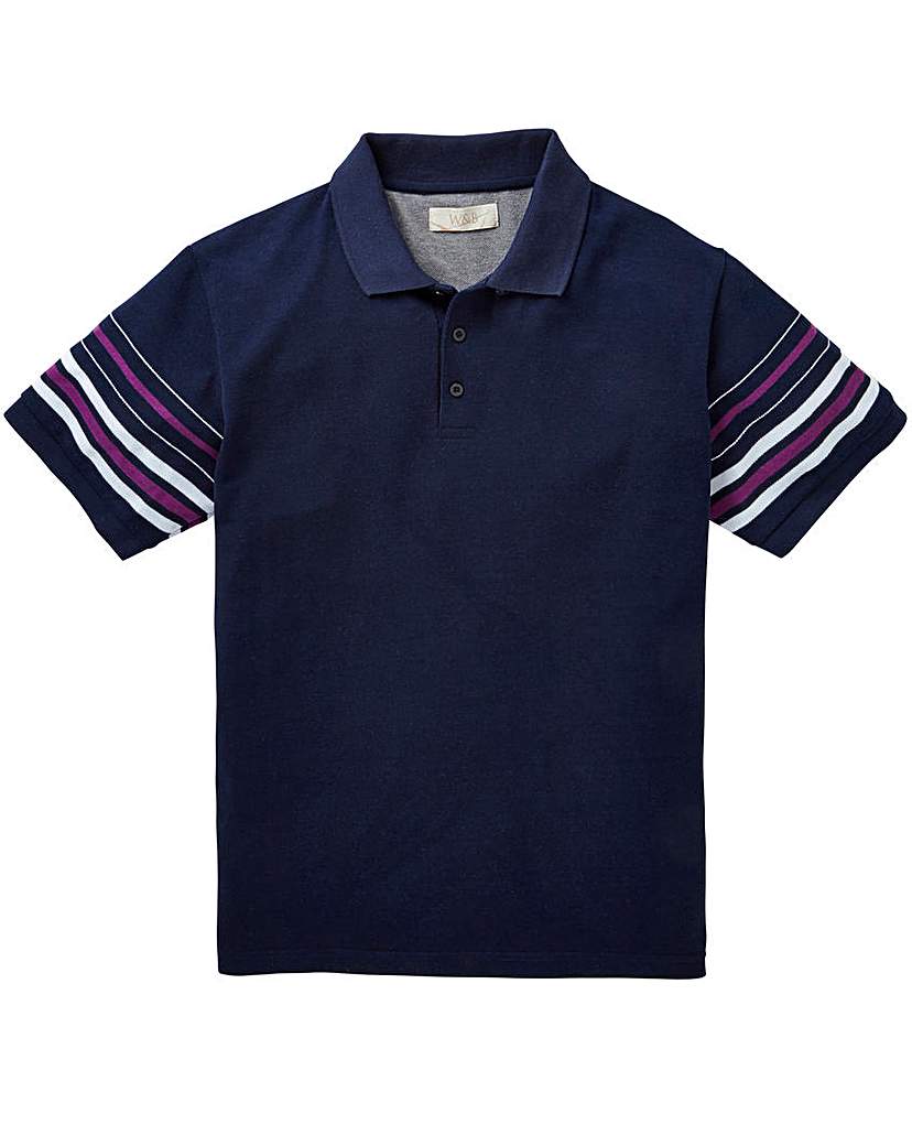 Image of WILLIAMS & BROWN Short Sleeve Polo Shirt