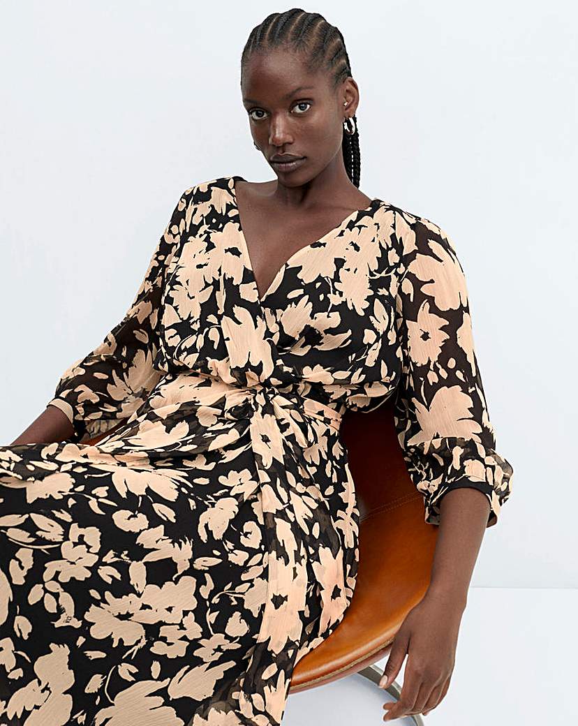 Mango Printed Midaxi Dress