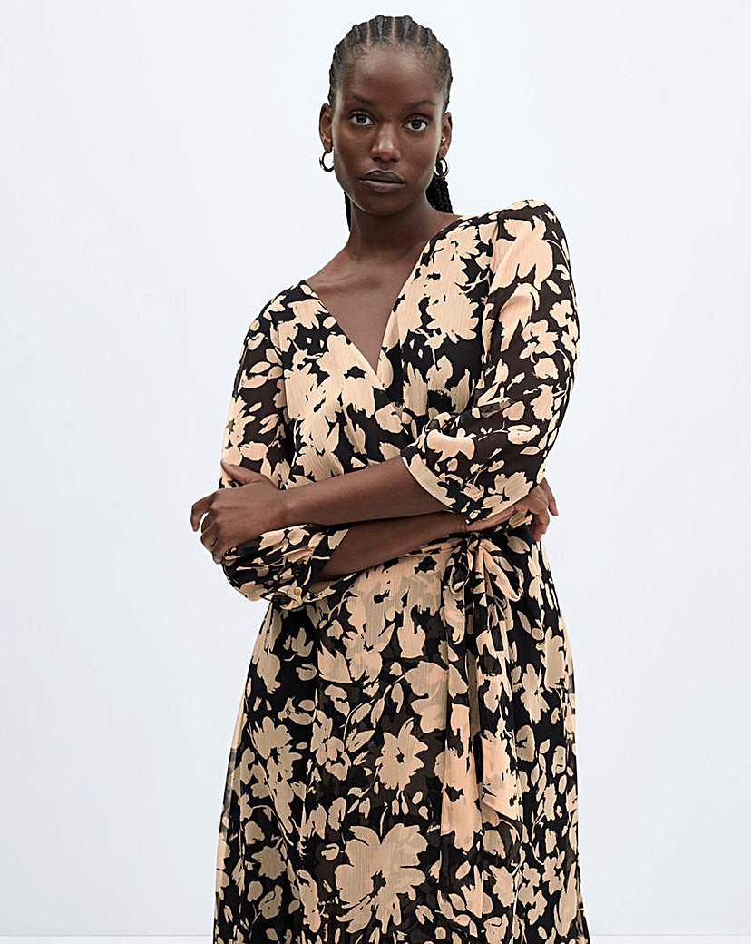Mango Printed Midaxi Dress