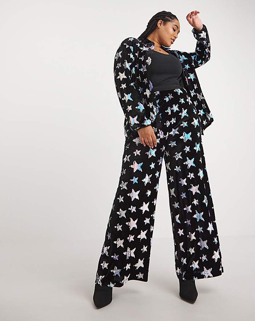 Twisted Wunder Clare Sequin Star Trouser