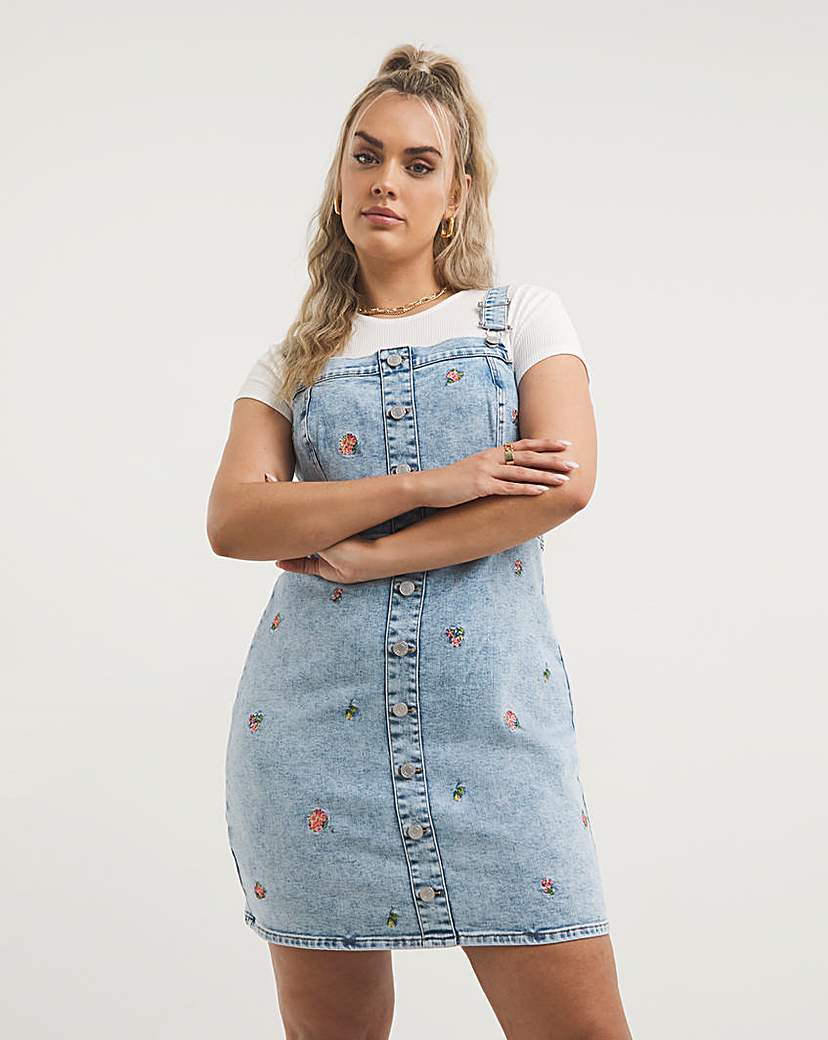 Joanna Hope Embroidered Swing Dress