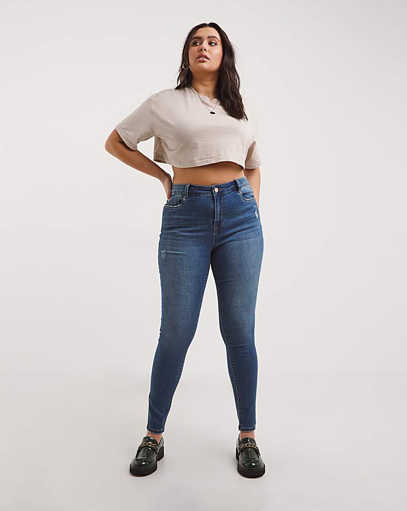 Simply Be High Waist Skinny Jeans