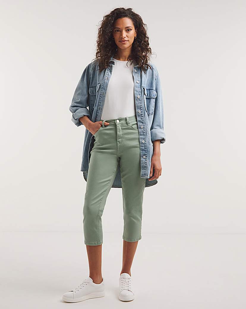 Khaki 24/7 Crop Jeans