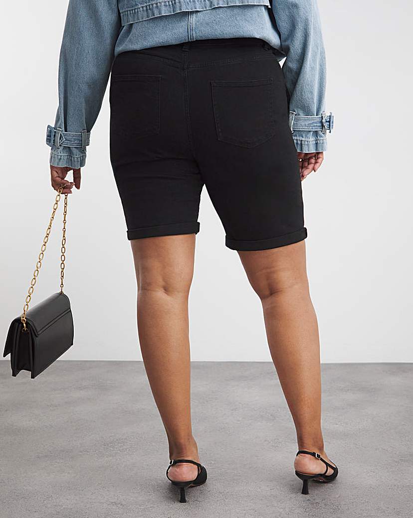 Black 24/7 Knee Shorts