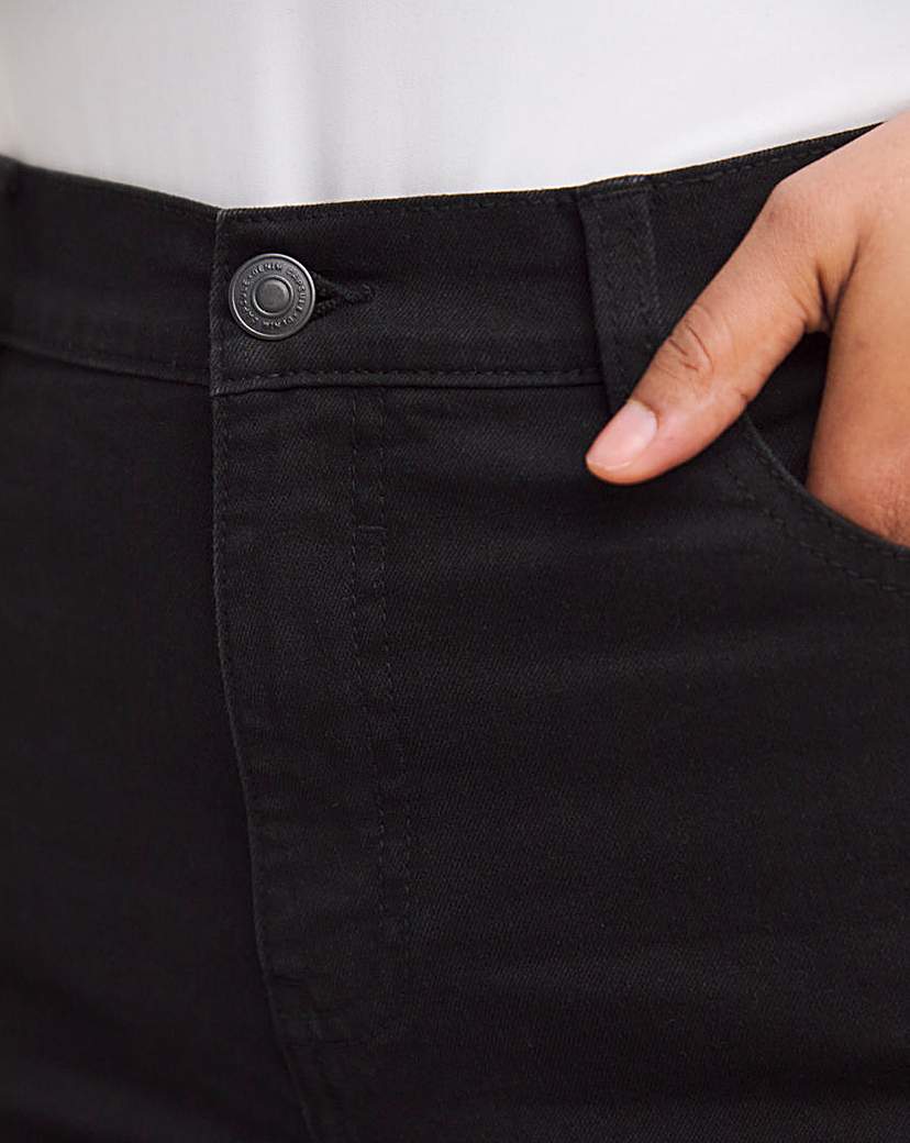 Black 24/7 Mid Shorts