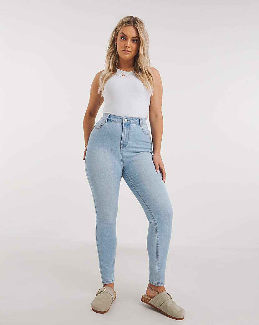 Light Wash Booty Booster Skinny Jean
