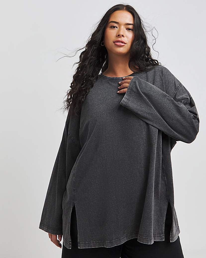 Seam Detail Long Sleeve Tee