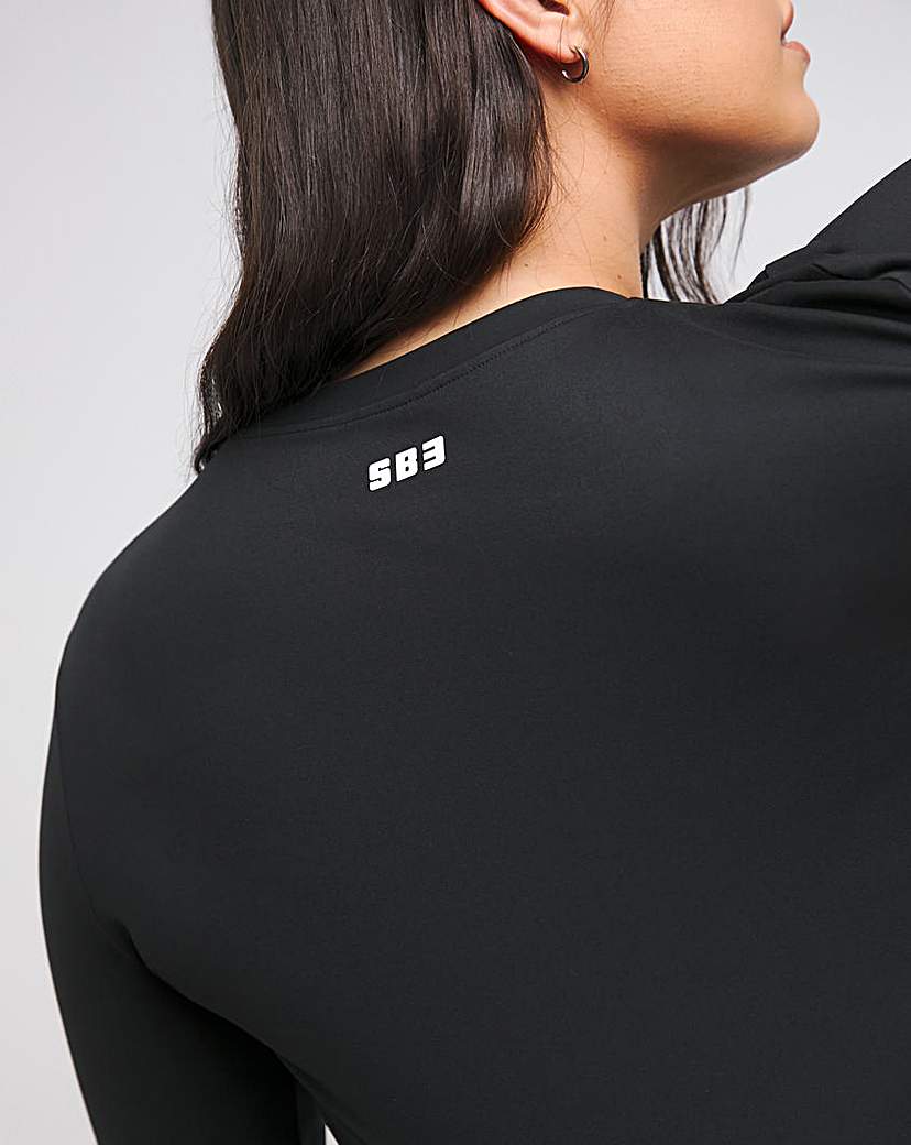 SB3 Black Long Sleeve Active Top