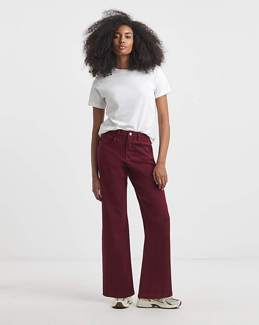 Burgundy Authentic Dad Jean