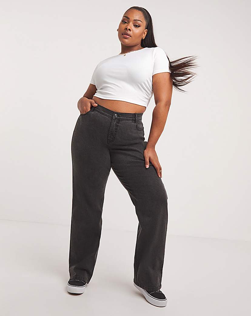Black 24/7 Dad Jeans