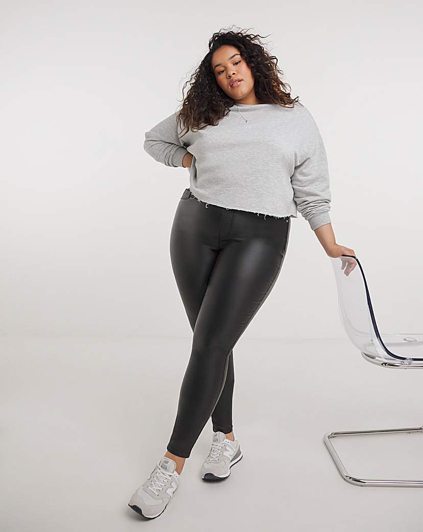 Black Coated Skinny Jegging