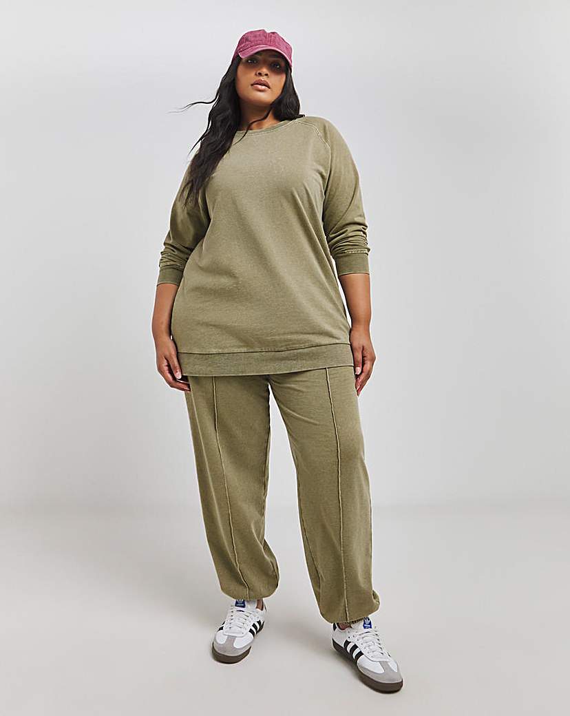 Raglan Sleeve Longline Sweatshirt