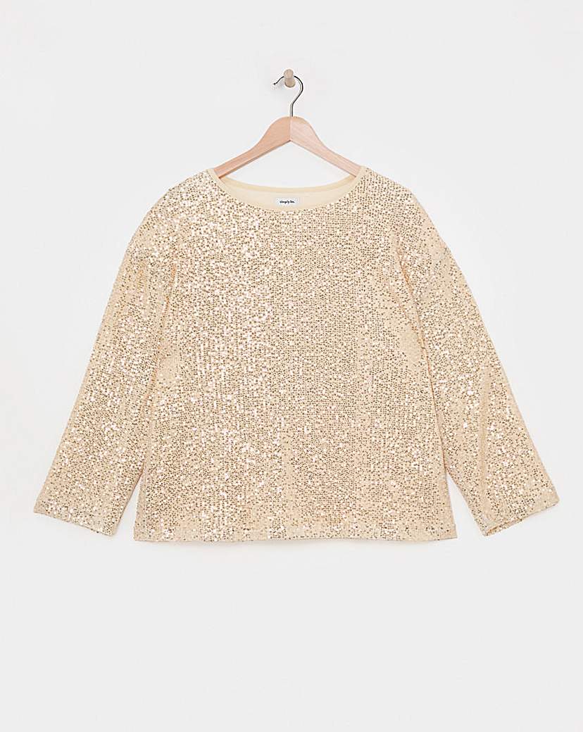 Linear Sequin Top
