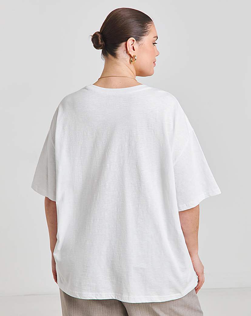 Cut Work Oversized T-Shirt