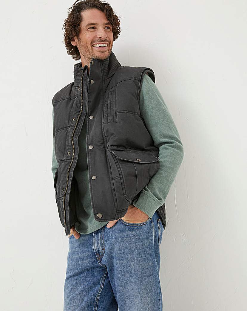 Fatface Paignton Charocal Padded Gilet