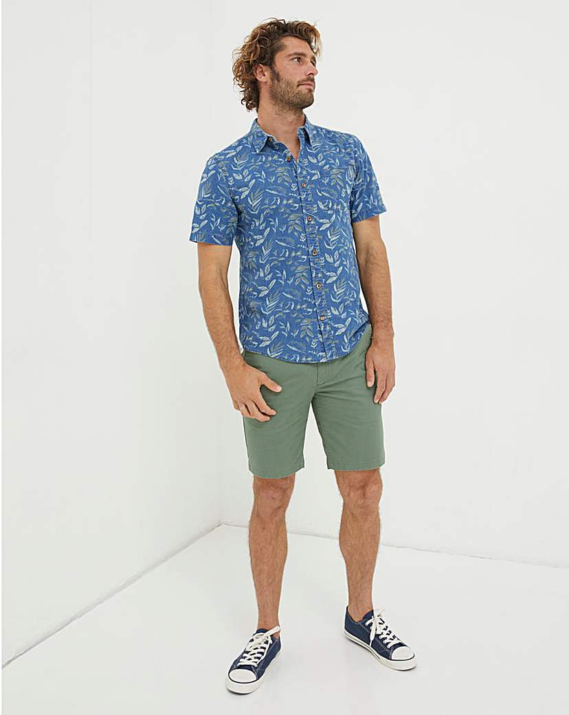 FatFace Mawes Chino Shorts - Sage Green