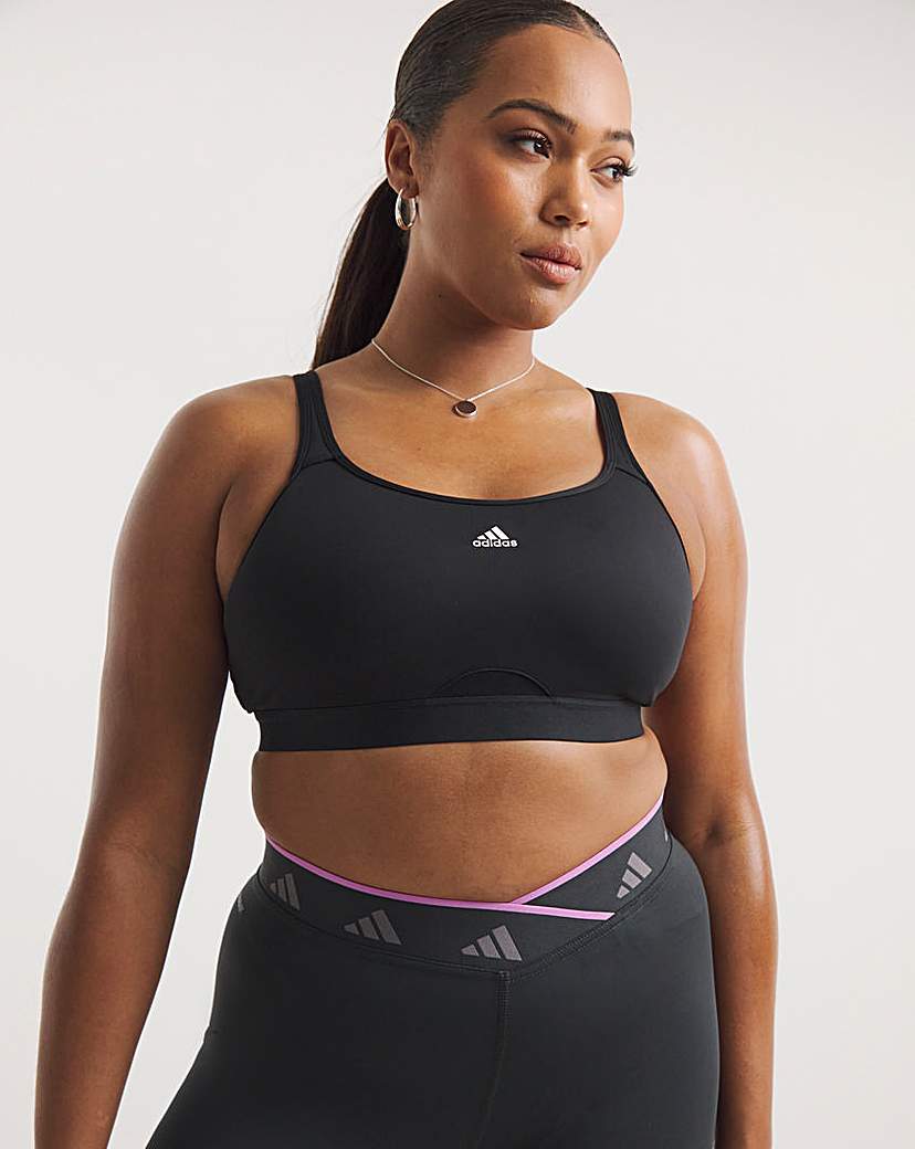 adidas Training Techfit Sports Bra In Black | UK Size S(A-C) Women's