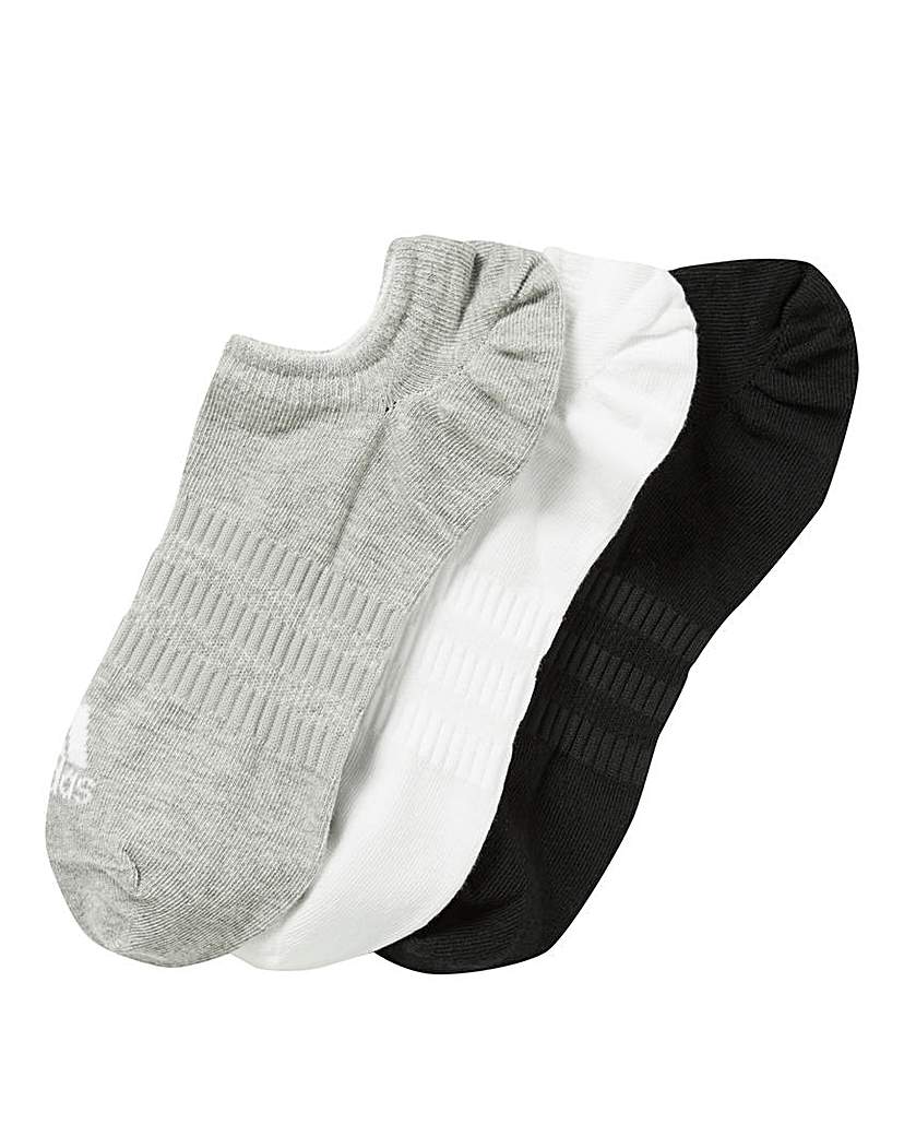 Image of adidas 3 Pk No Show Socks