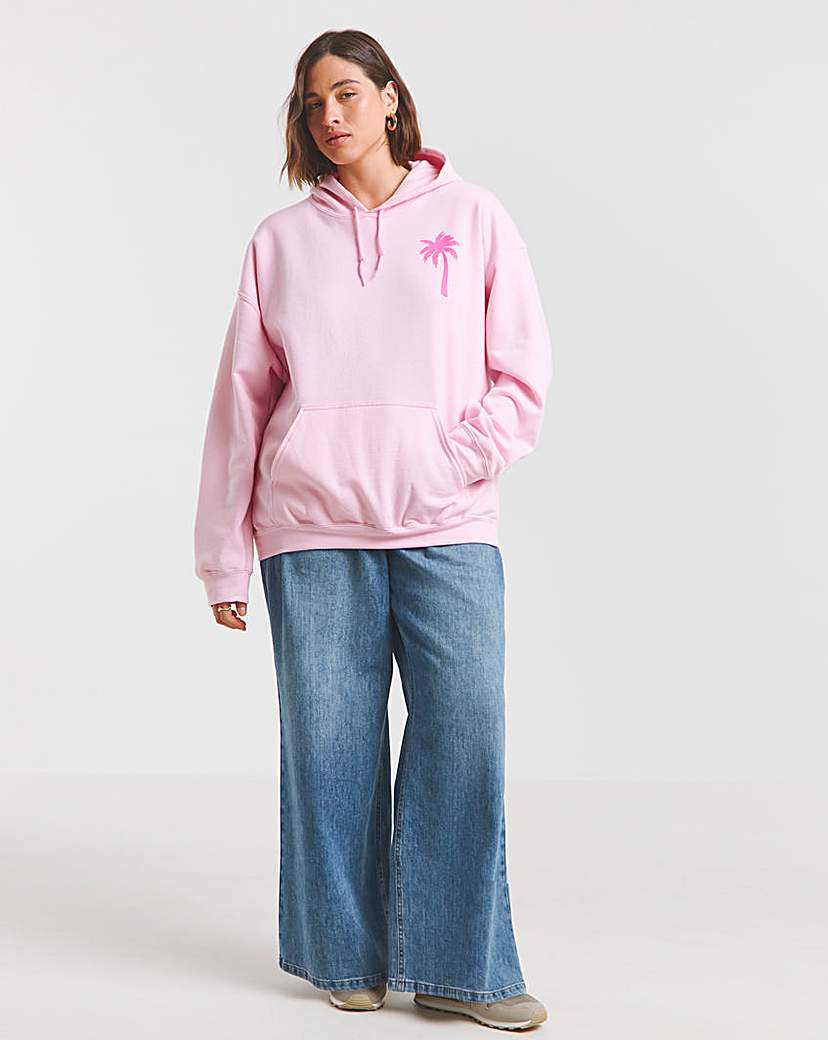 Puff Print Back Summer Paradise Hoodie