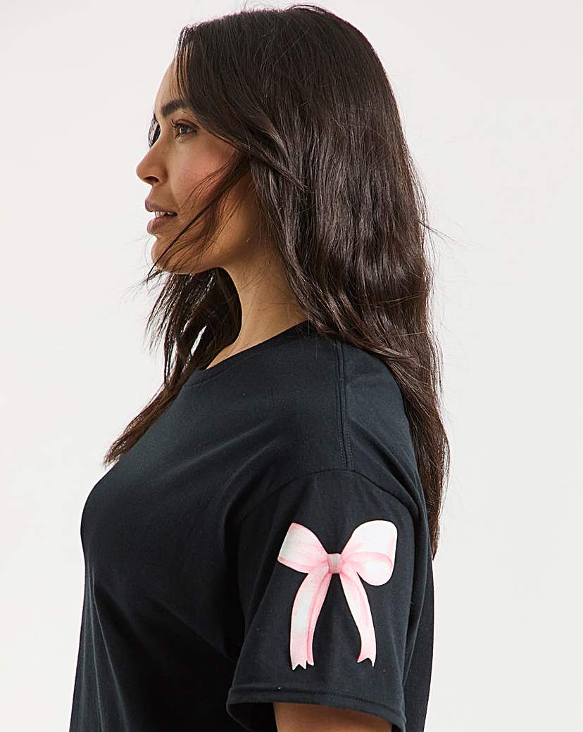 Bow Sleeve T-Shirt