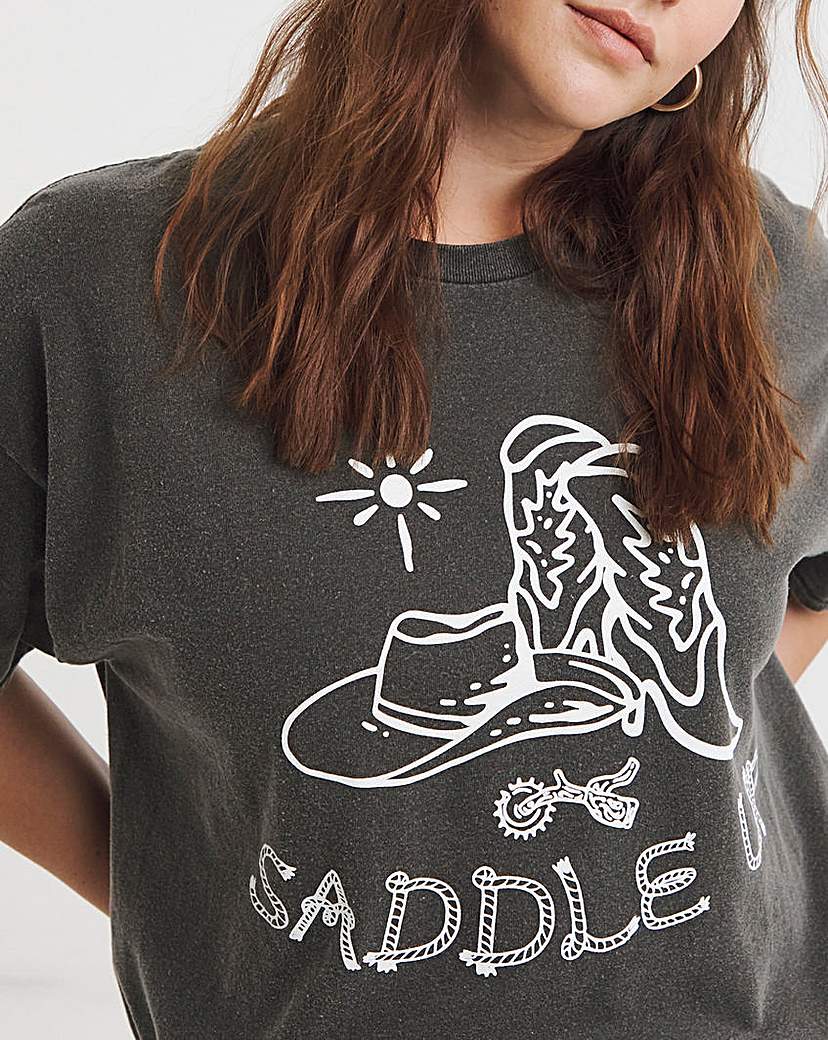 Western Slogan T-Shirt