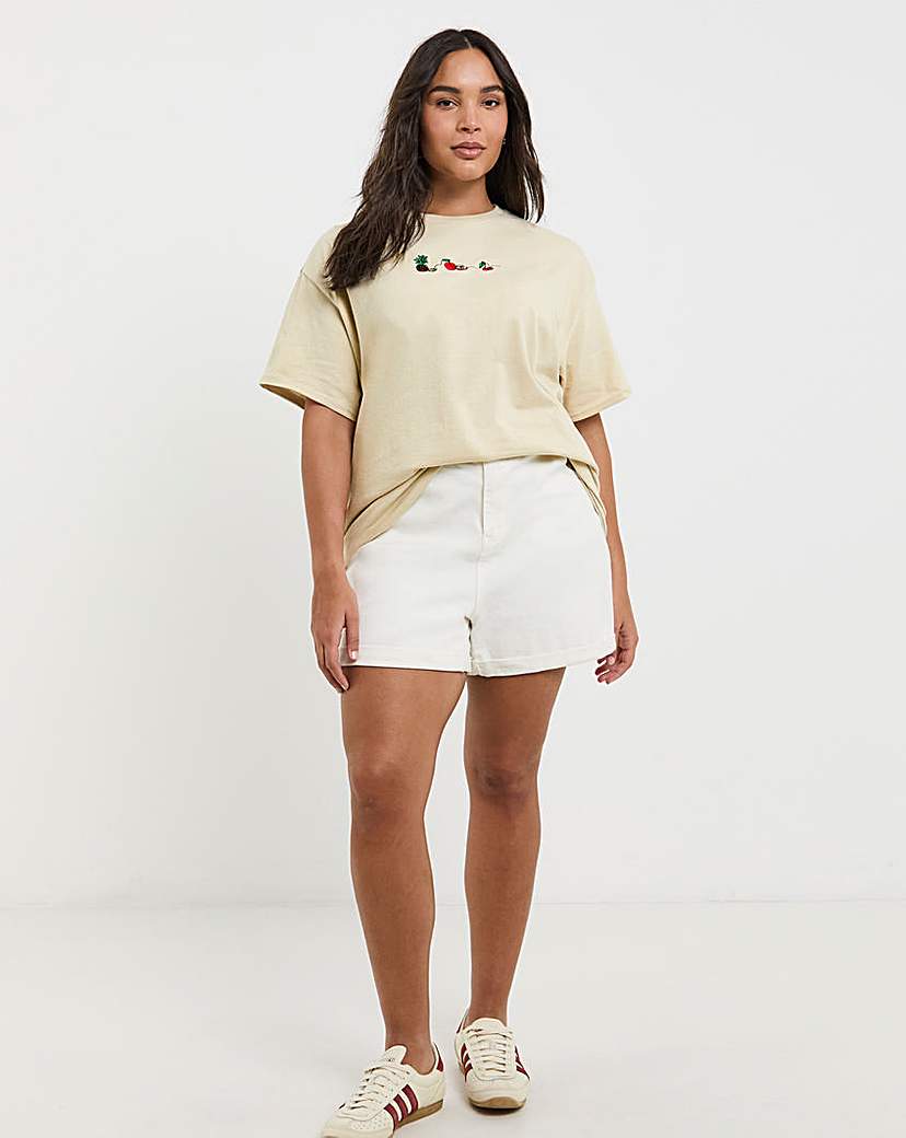 Fruit Embroidered T-Shirt