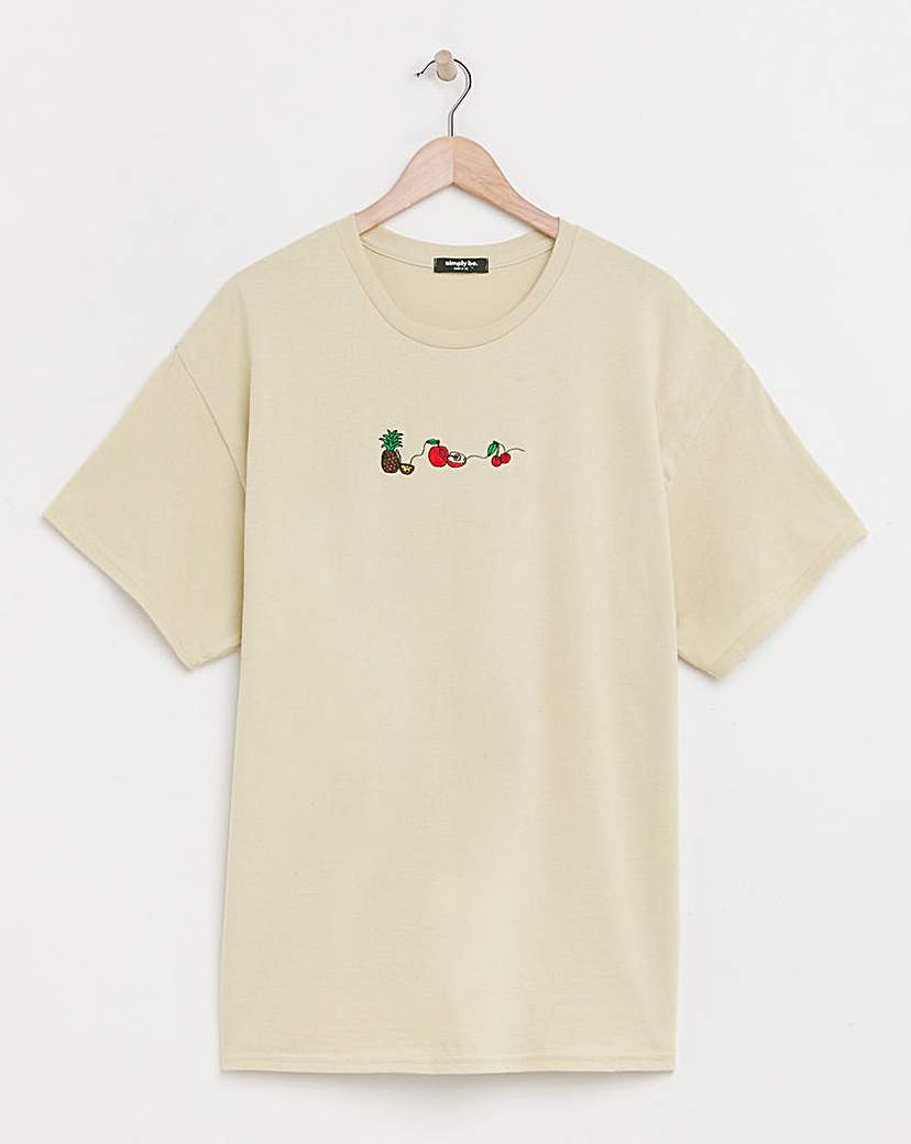 Fruit Embroidered T-Shirt
