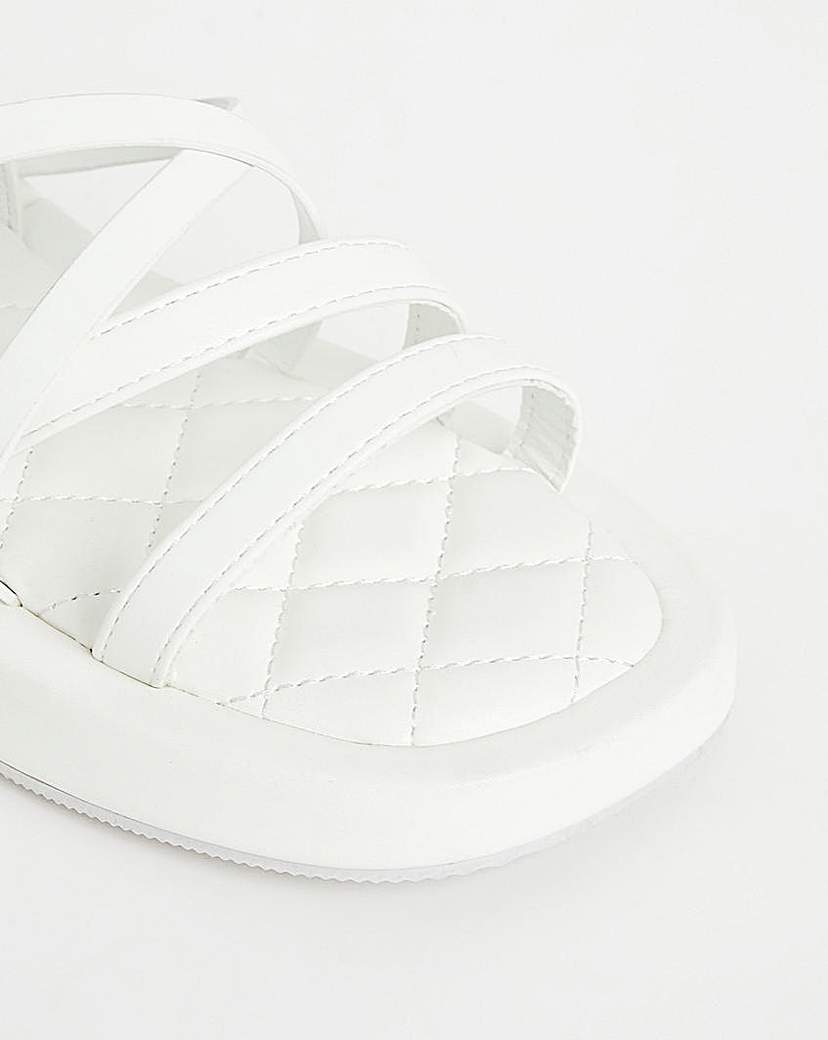 Strappy Flatform Sandal Wide