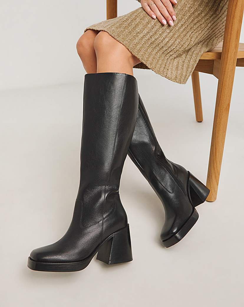 Knee High Platform Boots Ex Wide SC