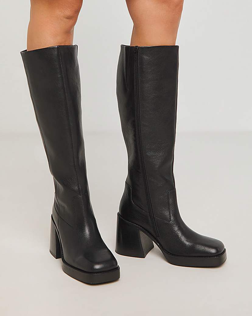 Knee High Platform Boots Wide SC