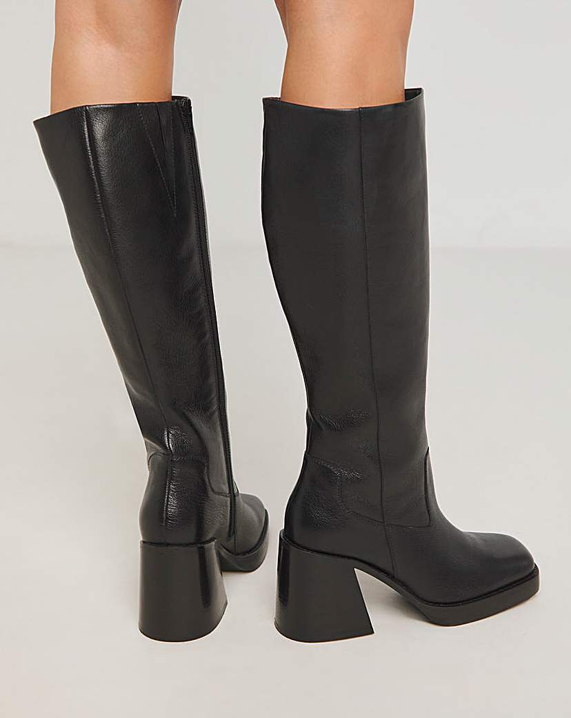Knee High Platform Boots Wide SC