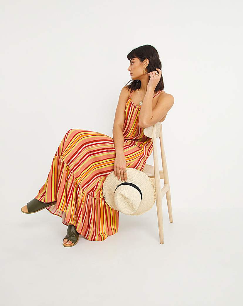 Striped Cami Smock Dress